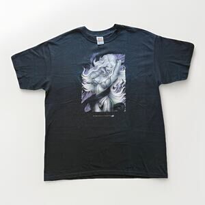 Vintage 2001 Chaos! Comics Lady Death Shirt XL Black Skull Lingerie NEW Lewd Tee
